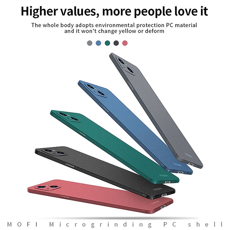 For iPhone 15 Plus MOFI Fandun Series Frosted PC Ultra-thin All-inclusive Phone Case(Green)