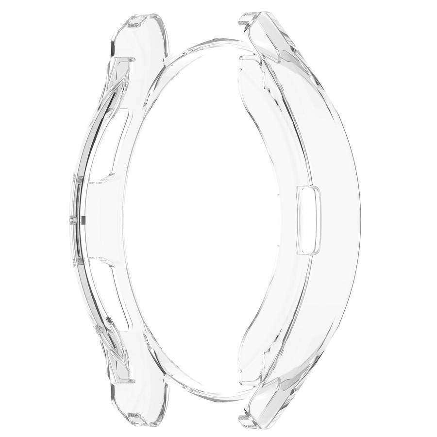 For Samsung Galaxy Watch6 Classic 47mm Electroplated TPU Half Pack Hollow Watch ... (Transparent)