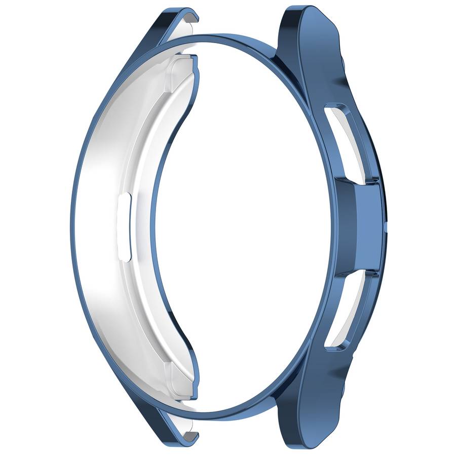 For Samsung Galaxy Watch6 Classic 47mm Electroplated TPU Half Pack Hollow Watch Protect ... (Blue)