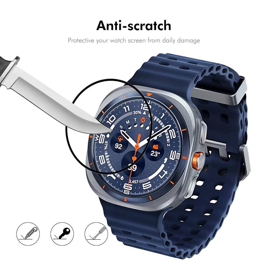For Samsung Galaxy Watch Ultra 47mm / Ultra 2025 10pcs ENKAY 3D Full Coverage Soft PC Edge PMMA HD
