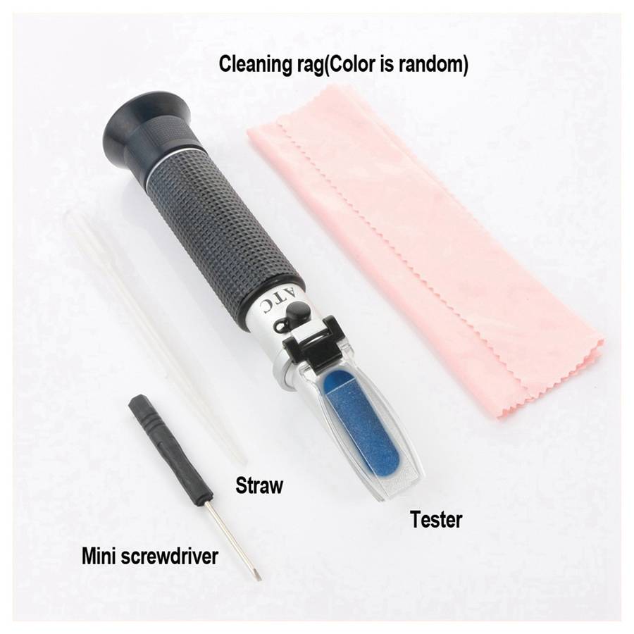 RZ116 Refractometer Alcohol Portable Automatic Digital Refractometer 0-80 Glycol Handheld Atc Brix R