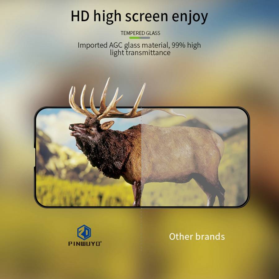For iPhone 16 PINWUYO 9H 3D Curved Full Screen Explosion-proof Tempered Glass Film(Black)