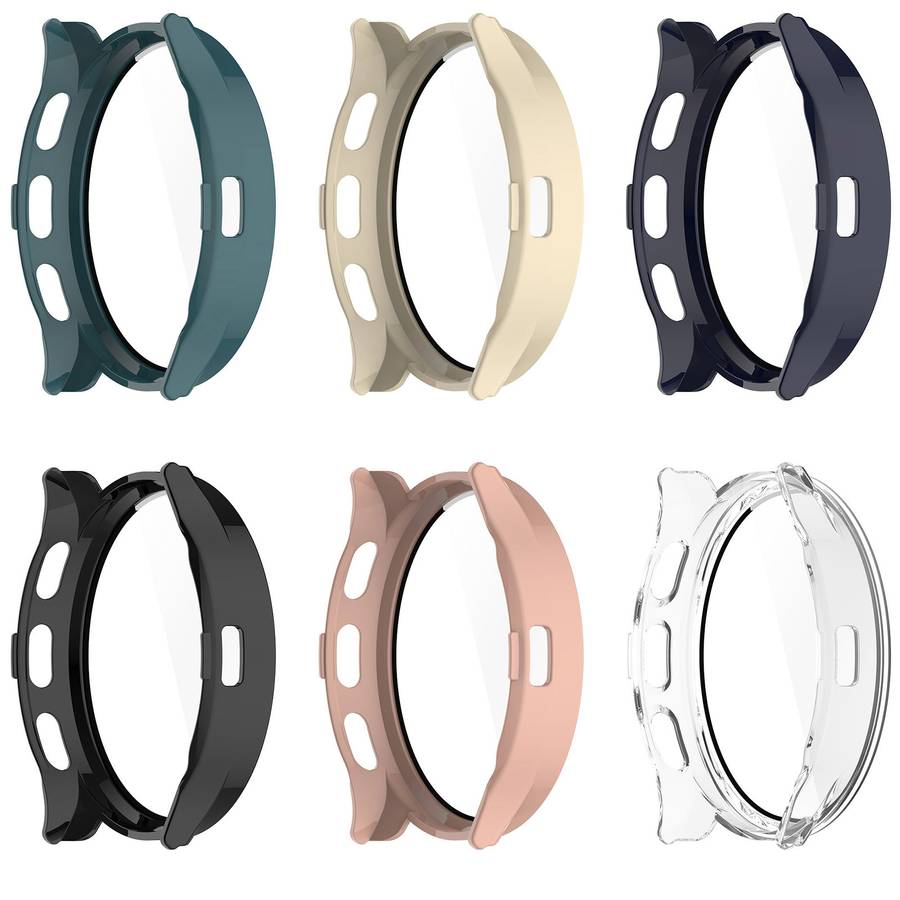 For Garmin Venu 3 PC + Tempered Film Integrated Watch Protective Case(Pink)