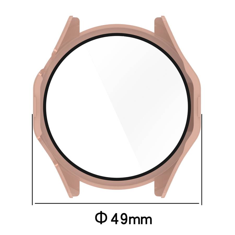 For Huawei Watch GT 4 46mm PC + Tempered Film Integrated Watch Protective Case(Black)