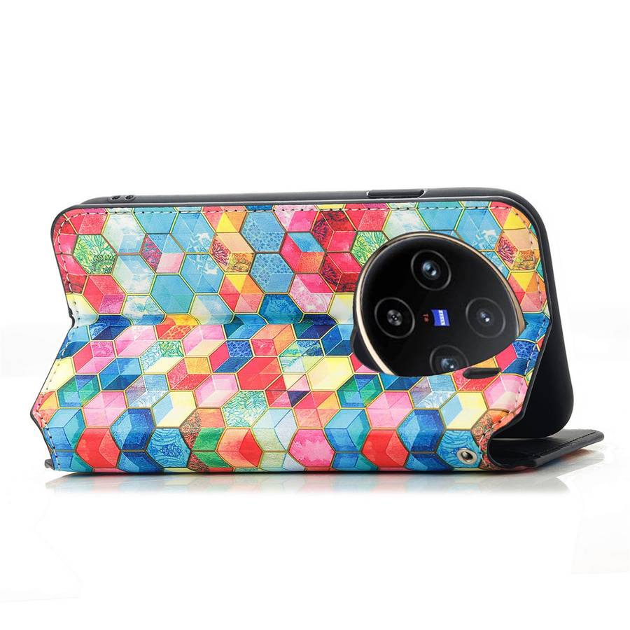 For vivo X100 CaseNeo Colorful Magnetic Leather Phone Case(Magic Space)