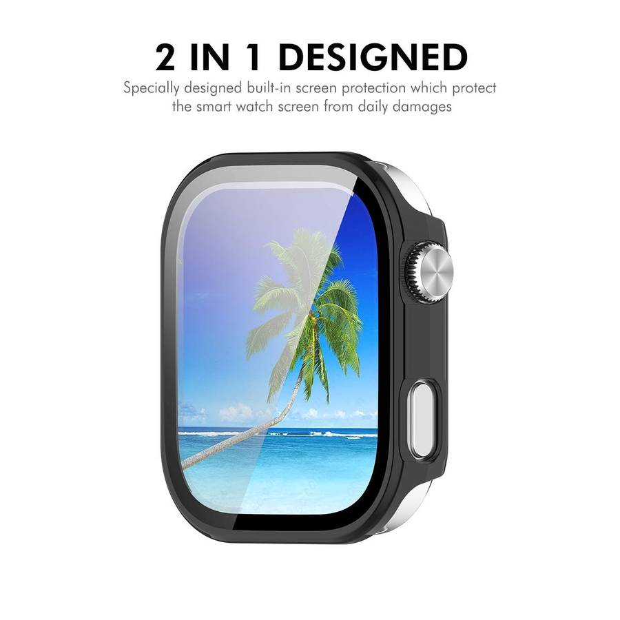 For Redmi Watch 6 ENKAY Hat-Prince Full Coverage Tempered Glass Film Integrated PC Wat ... (Black)