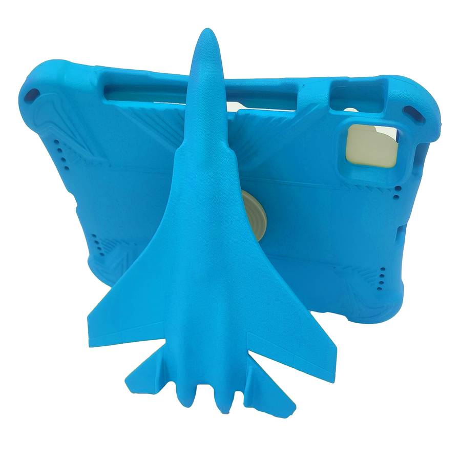 For iPad Pro 11 2020 / 2021 / 2022 360 Rotation Aircraft Holder EVA Shockproof Tablet Case(Blue)
