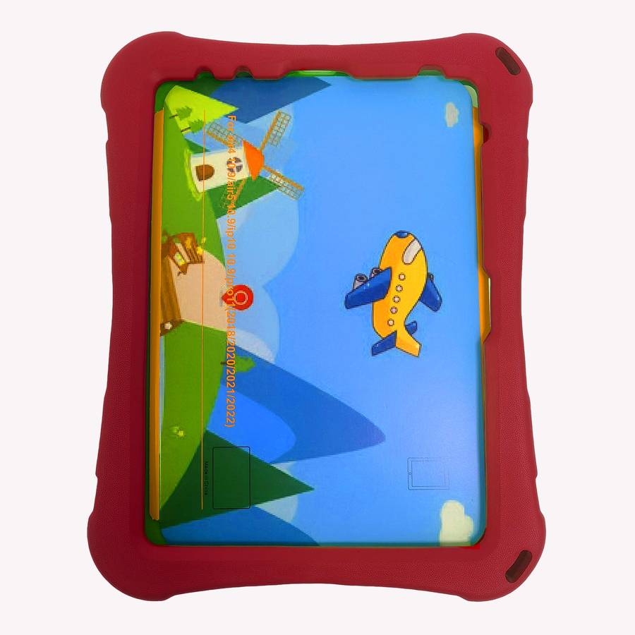For iPad Air 2022 / 2020 10.9 360 Rotation Aircraft Holder EVA Shockproof Tablet Case(Red)