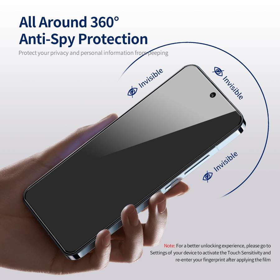 For iPhone 15 Pro Max 5pcs ENKAY Hat-Prince 360 Degree Anti-peeping Privacy Full Screen Tempered G