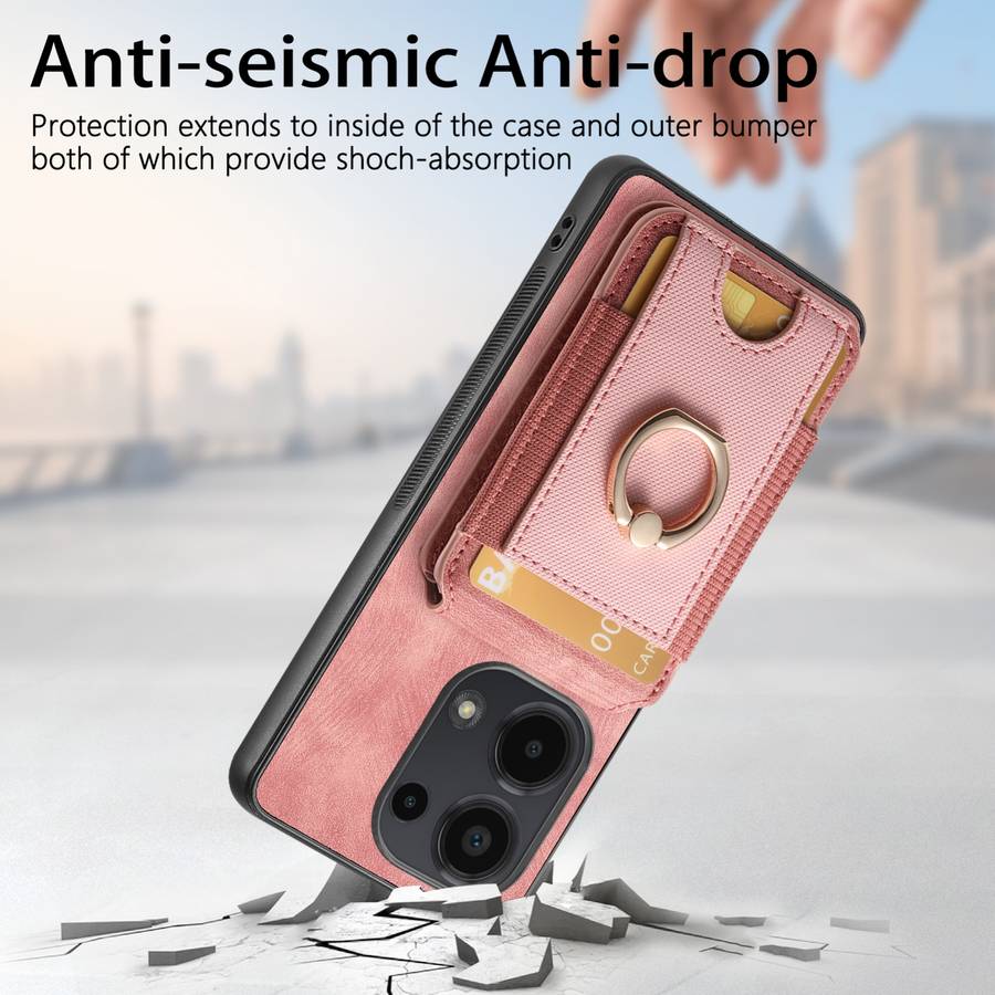 For Xiaomi Redmi K40 Retro Splitable Magnetic Stand Card Bag Leather Phone Case(Pink)