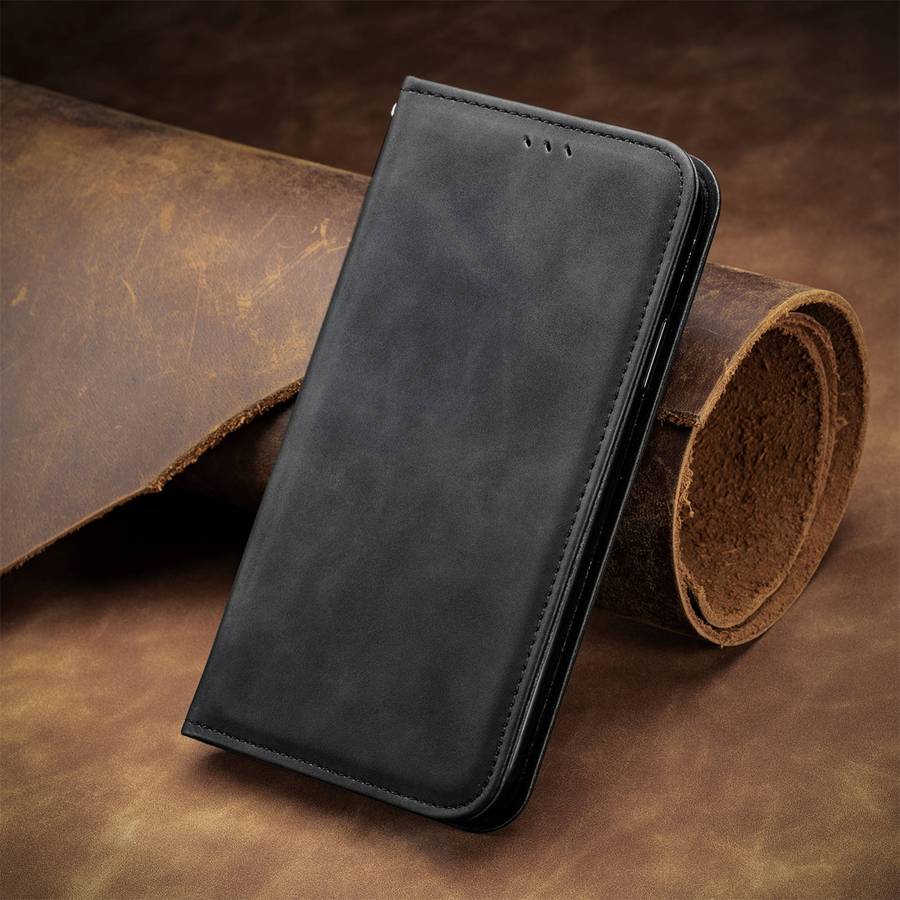 For OPPO Reno11 Pro 5G EU Retro Skin Feel Magnetic Flip Leather Phone Case(Black)