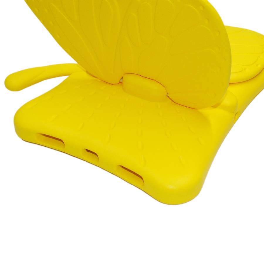 For iPad Pro 11 2025 / 2024 Butterfly Bracket Kids EVA Shockproof Tablet Case(Yellow)