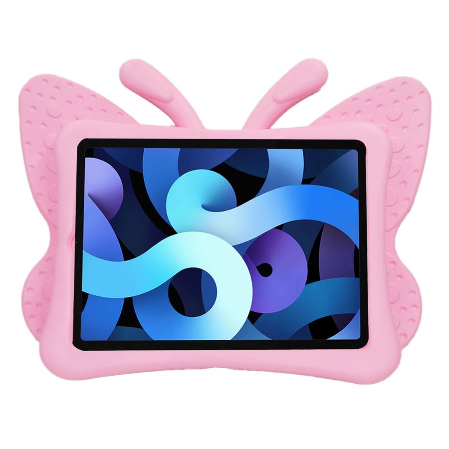 For iPad Pro 11 2025 / 2024 Butterfly Bracket Kids EVA Shockproof Tablet Case(Pink)