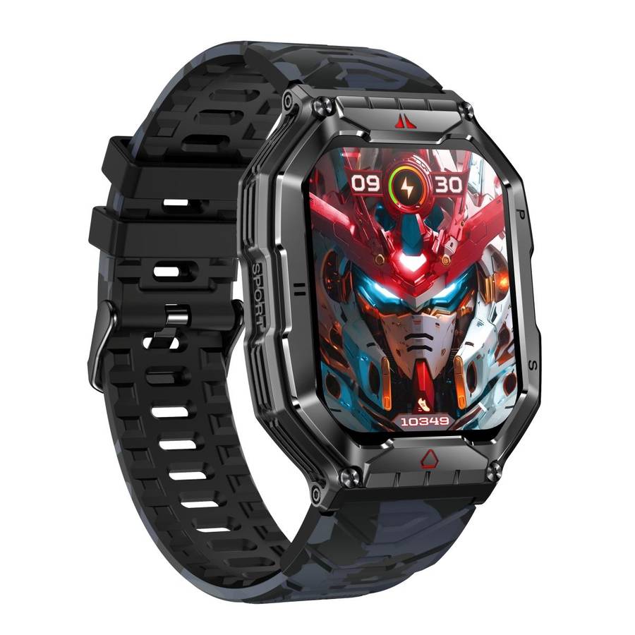 KR82 2.1 inch Color Screen Smart Watch, Support Bluetooth Call / Health Monitoring(Camouflage B