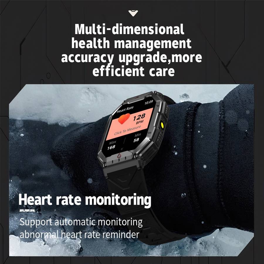 KR82 2.1 inch Color Screen Smart Watch, Support Bluetooth Call / Health Monitoring(Camouflage B