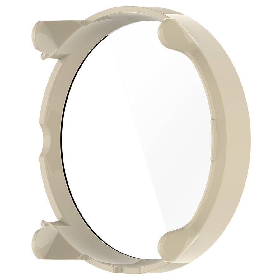 For Suunto Race PC + Tempered Glass Film Integrated Watch Protective Case(Ivory White)