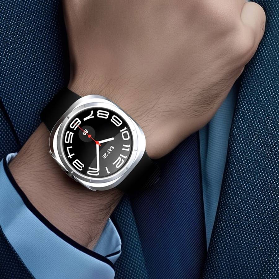 For Samsung Galaxy Watch Ultra 47mm / Ultra 2025 Hollowed PC Watch Protective Case(White)