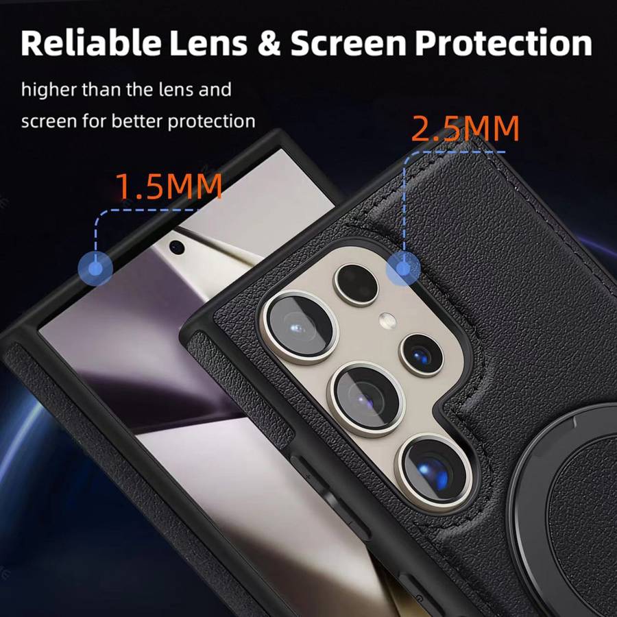 For Samsung Galaxy S22 5G Yashi 360 Degree Rotating MagSafe Bracket Phone Case(Gray)