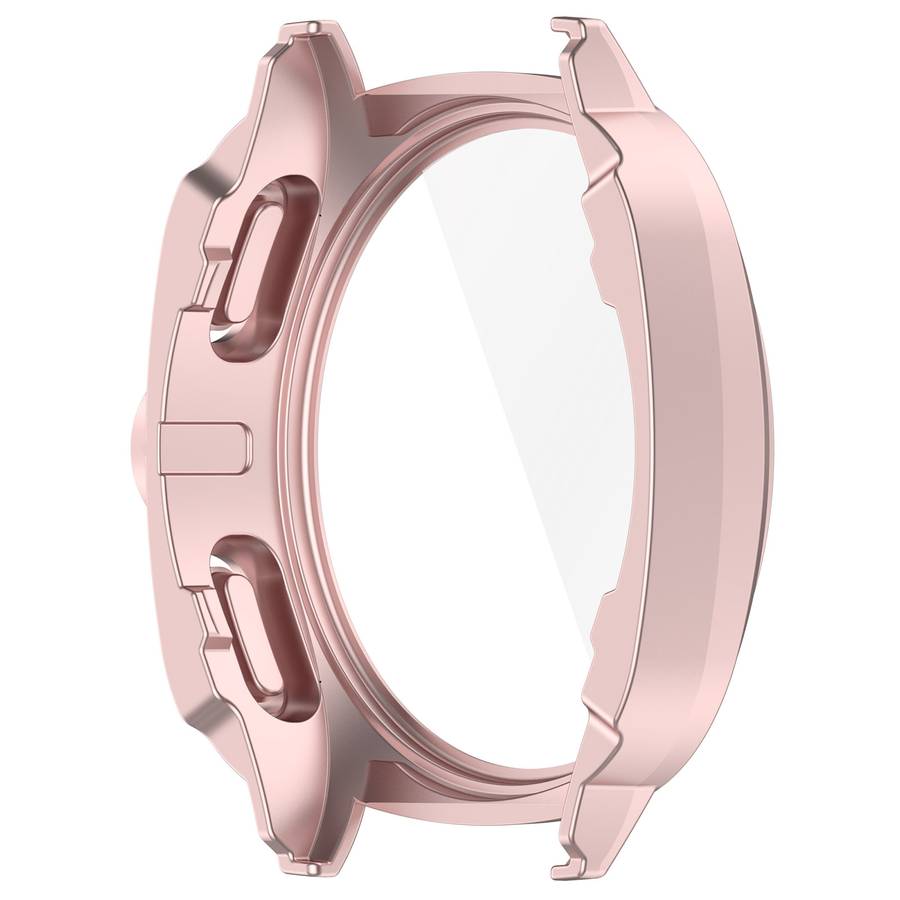 For Sansung Galaxy Watch 7 40mm PC + Tempered Film Integrated Watch Protective Case(Pink)