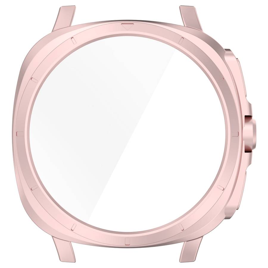For Sansung Galaxy Watch 7 40mm PC + Tempered Film Integrated Watch Protective Case(Pink)