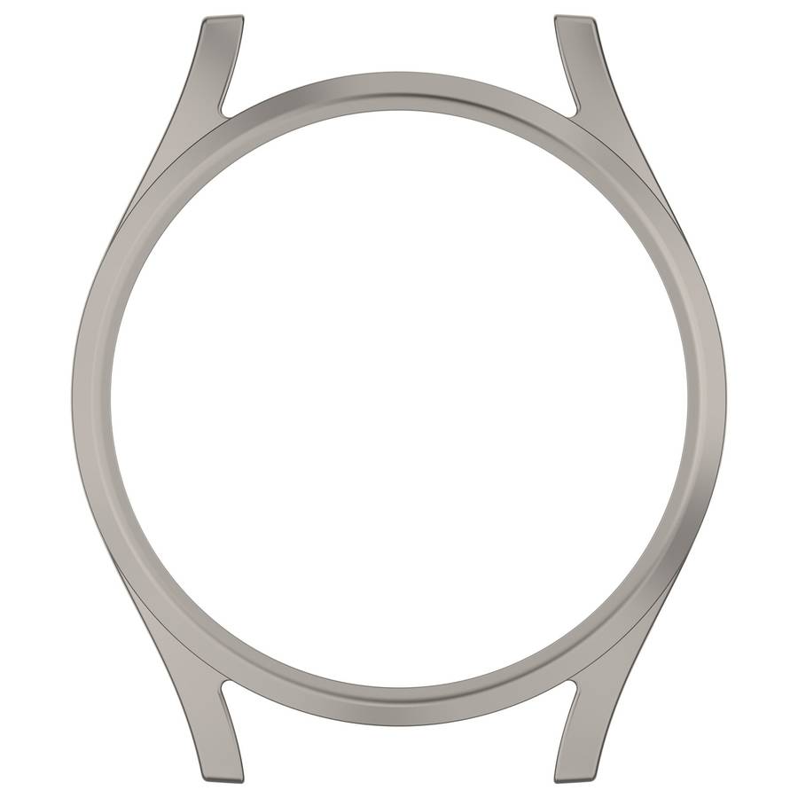 For Sansung Galaxy Watch 7 44mm Half Pack Hollow PC Watch Protective Case(Titanium Steel Color)
