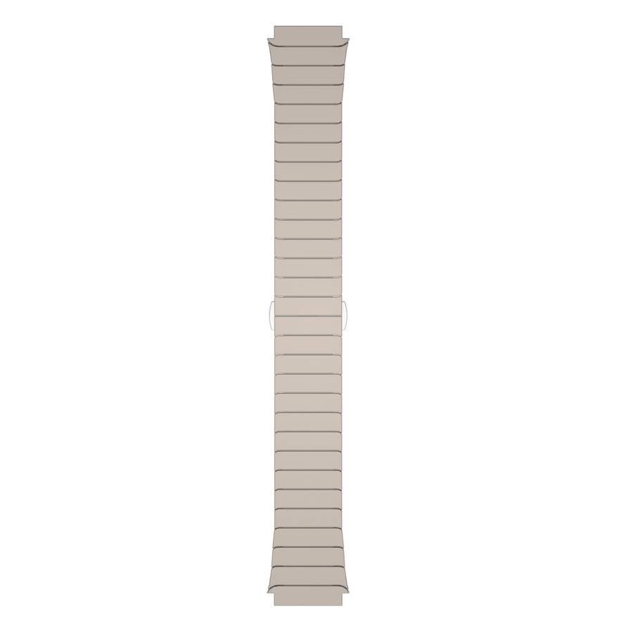 For Xiaomi Watch Color 22mm One Bead Paint Butterfly Buckle Alloy Watch Band(Titanium Color)