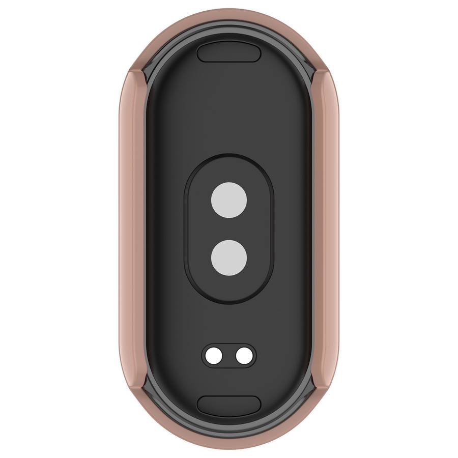 For Xiaomi Smart Band 9 NFC PC + Tempered Film Integrated Smooth Surface Watch P ... (Sakura Pink)