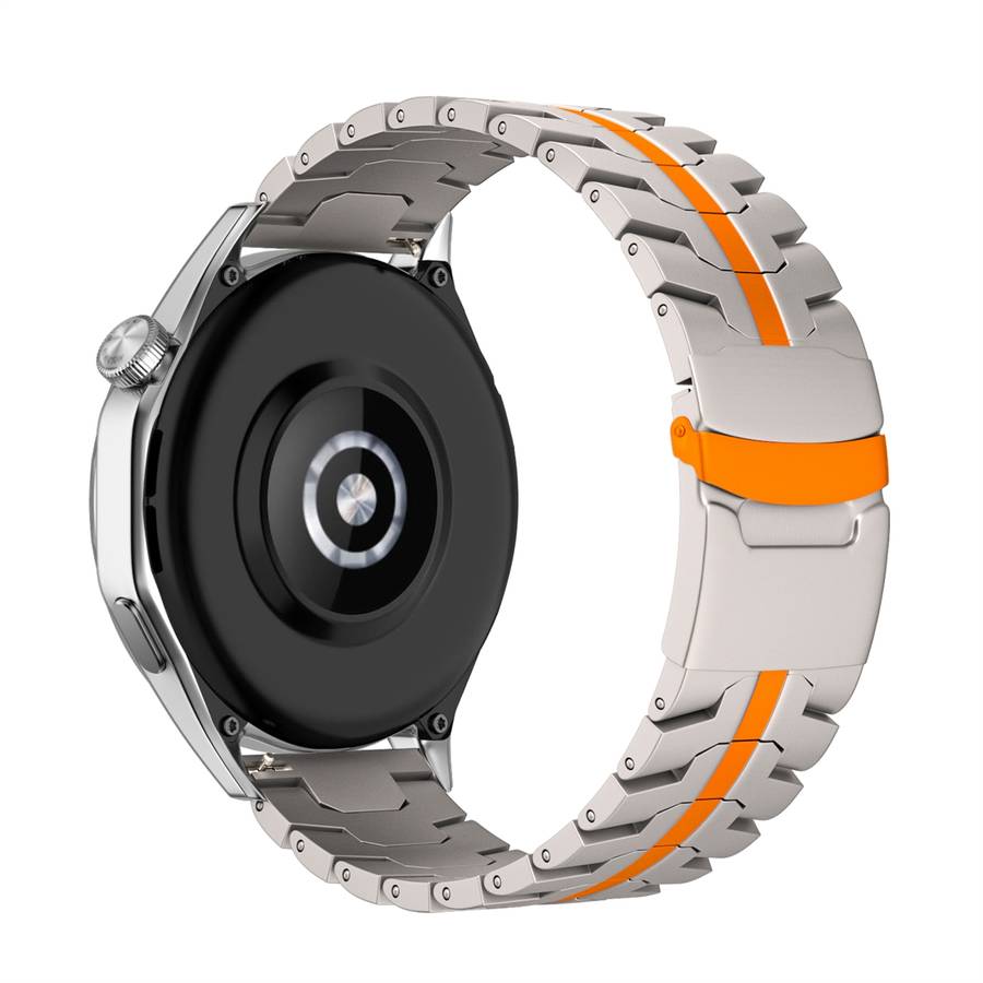 For Huawei Watch 4 / 4 Pro 22mm Double Lock Buckle Turtle Titanium Steel Watch Band(Titanium Oa
