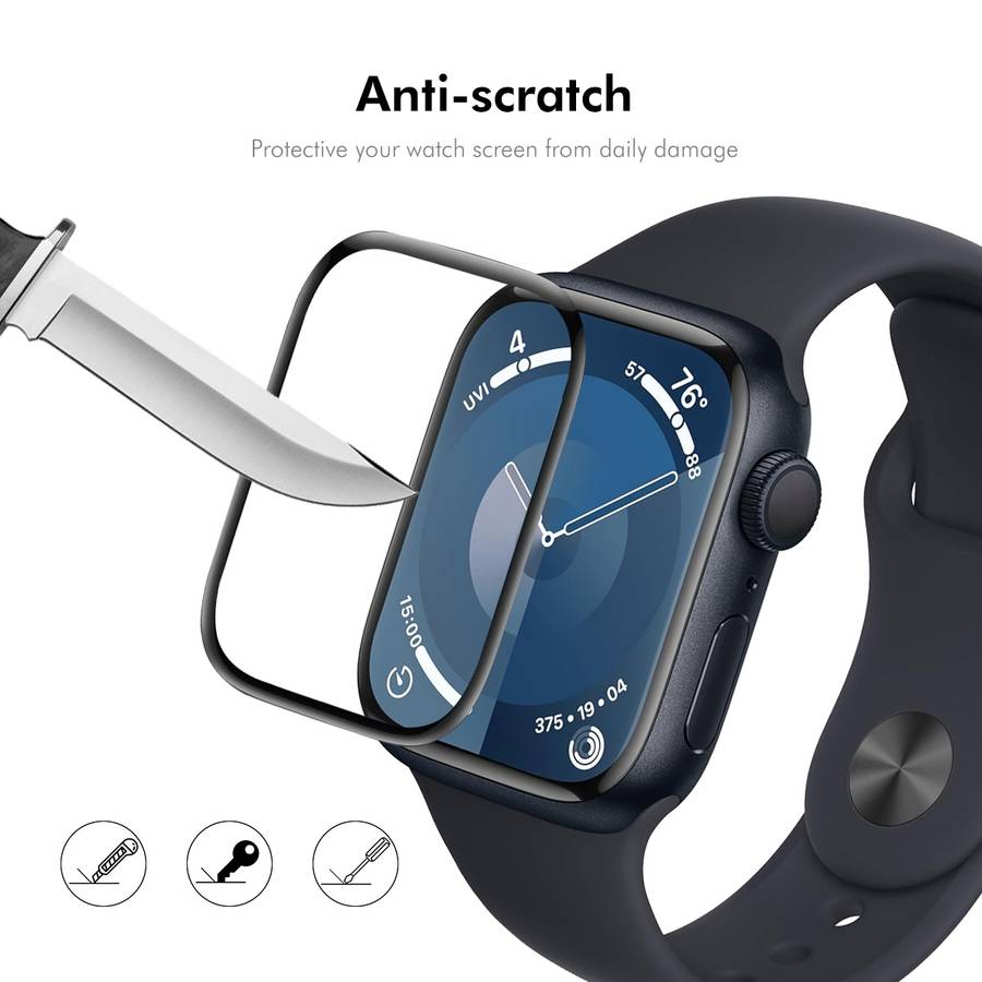 For Apple Watch Series 11 / 10 42mm 2pcs ENKAY 3D Full Coverage Soft PC Edge PMMA HD Screen Film