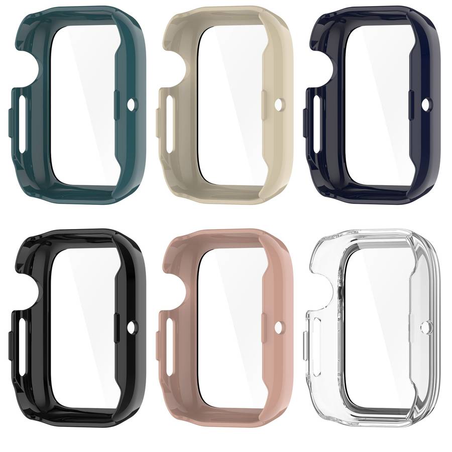 For Honor Watch 5 Tempered Film Integrated PC Watch Protective Case(Black)