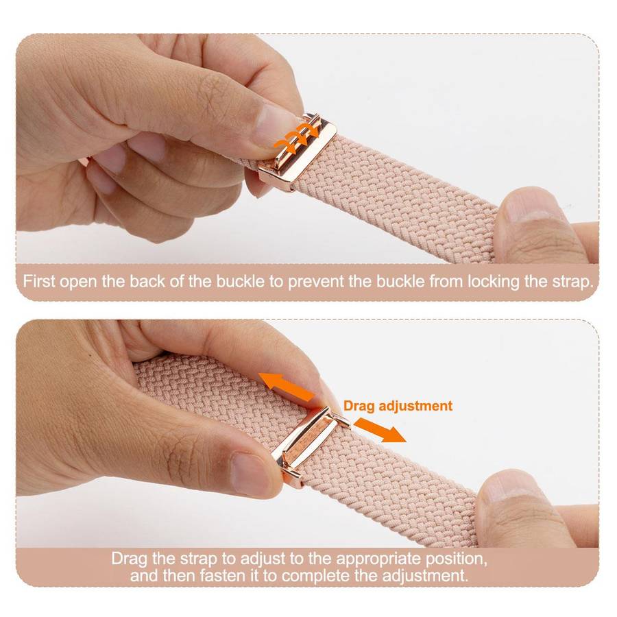 20mm Magnetic Buckle Nylon Braided Watch Band(Starlight Color)