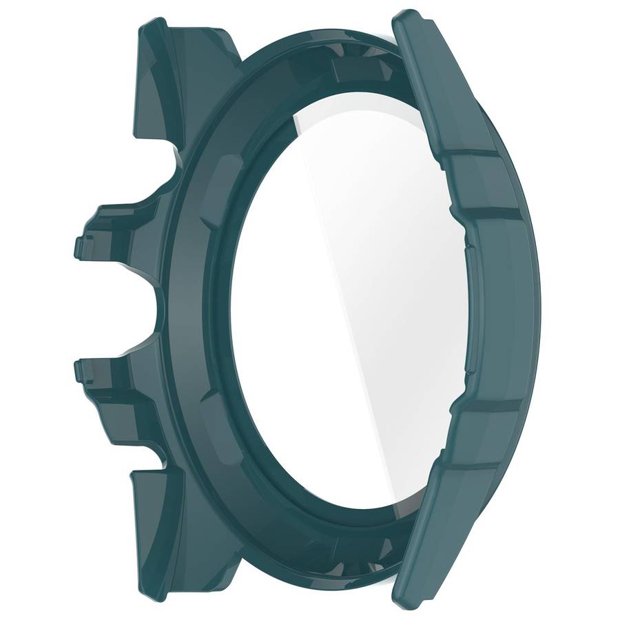 For Ticwatch Atlas Tempered Film Integrated PC Watch Protective Case(Pine Green)