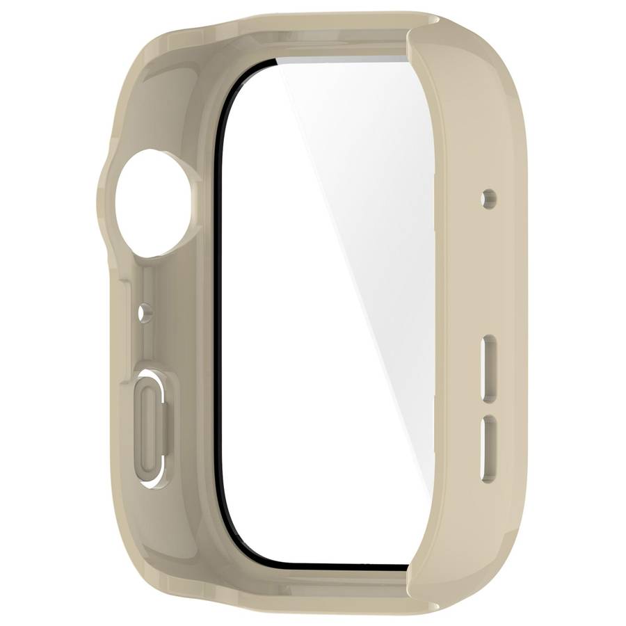 For Huawei Watch Fit 4 Pro Tempered Film Integrated PC Watch Protective Case(Ivory White)