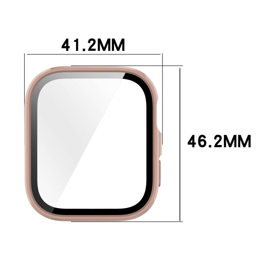 For Huawei Watch Fit 4 Pro Tempered Film Integrated PC Watch Protective Case(Ivory White)