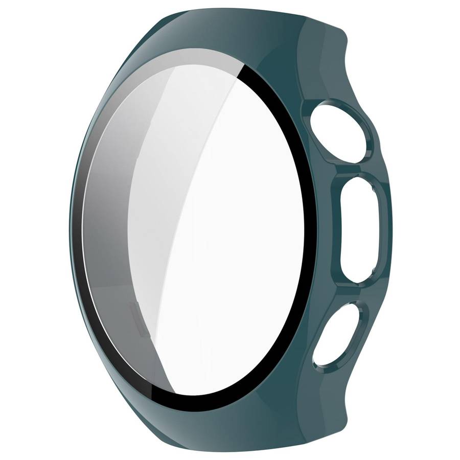 For Huawei Watch 5 42mm Tempered Film Integrated PC Watch Protective Case(Pine Green)