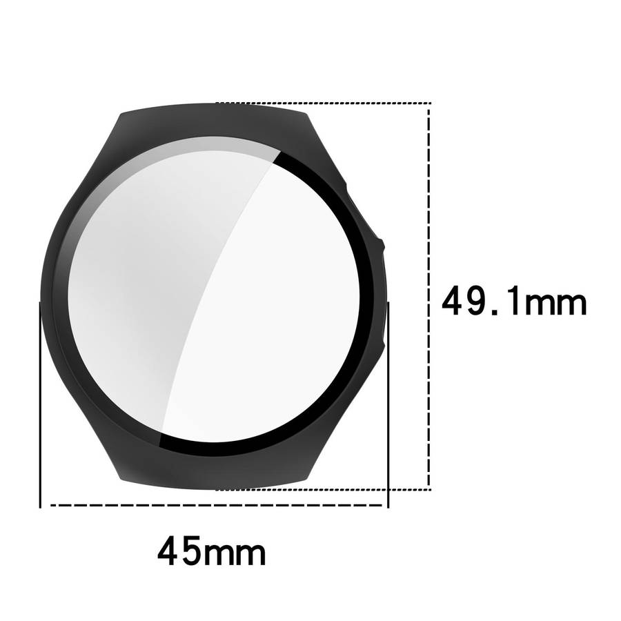For Huawei Watch 5 42mm Tempered Film Integrated PC Watch Protective Case(Pine Green)
