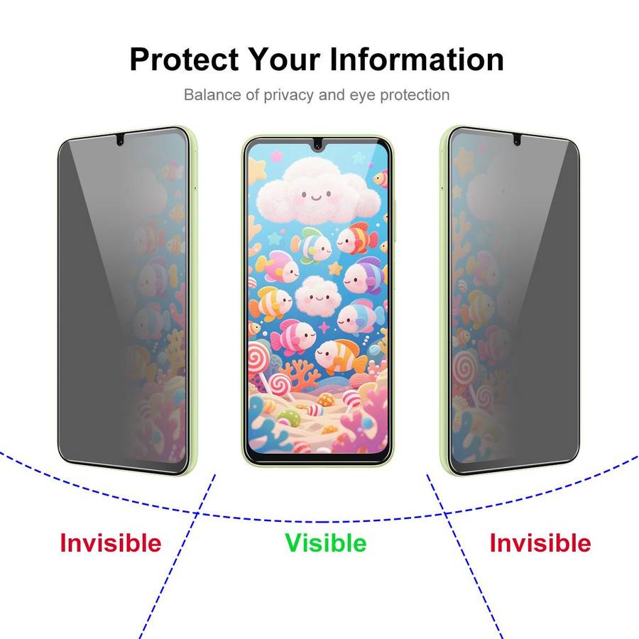 For Honor X5c / X5c Plus JUNSUNMAY 25pcs Privacy Screen Protector Tempered Glass Film