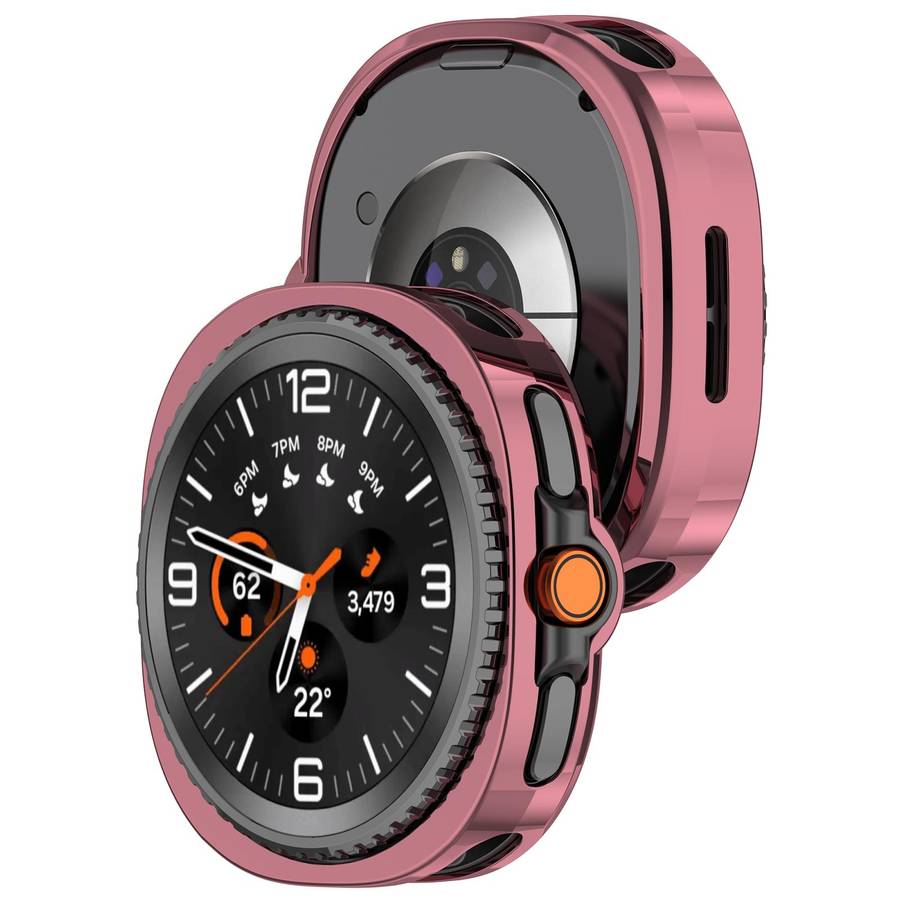 For Samsung Galaxy Watch8 Classic 46mm Electroplated TPU Watch Protective Cover(Pink)