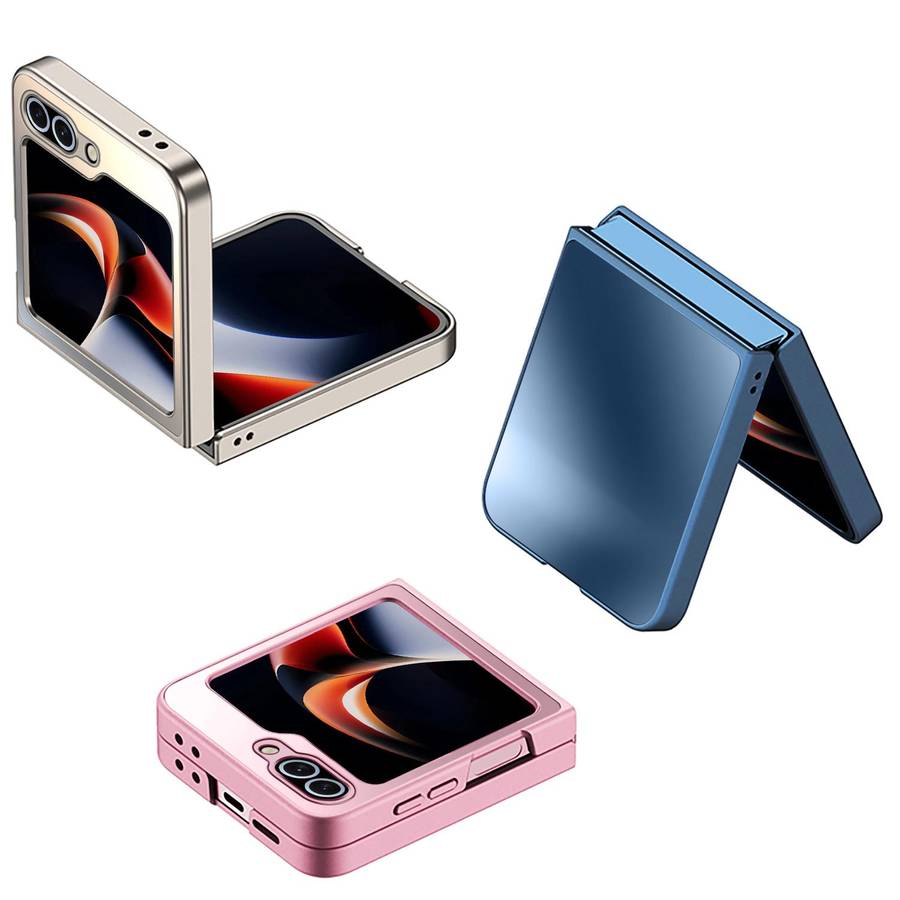 For Samsung Galaxy Z Flip7 5G AG Frosted Folding Shockproof Phone Case(Pink)