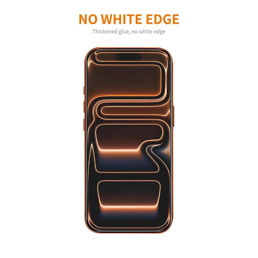 For iPhone 17 Pro Max ENKAY Thickened Glue No White Edge 9H Big Arc Edge High Aluminum-silicon Tem