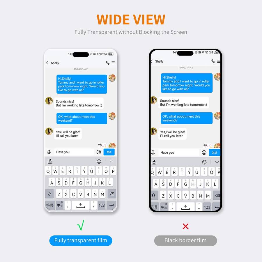 For iPhone 17 Pro Max ENKAY Thickened Glue No White Edge 9H Big Arc Edge High Aluminum-silicon Tem
