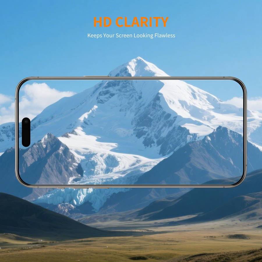 For iPhone 17 Pro Max ENKAY Thickened Glue No White Edge 9H Big Arc Edge High Aluminum-silicon Tem