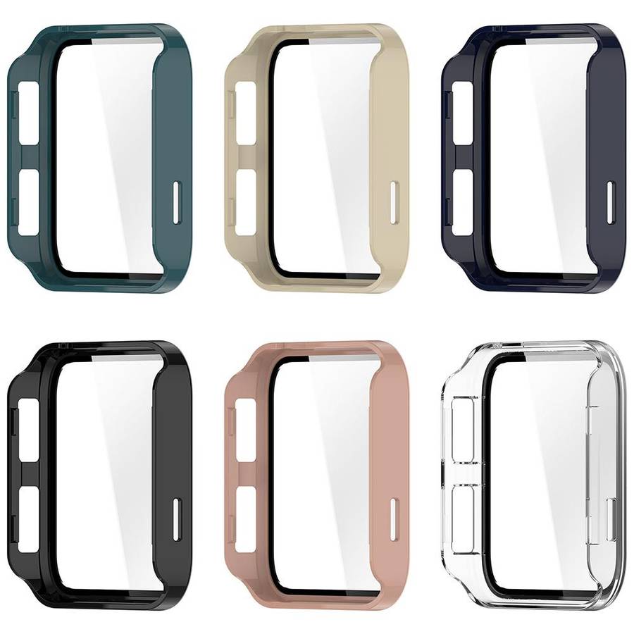 For Garmin Venu X1 Tempered Film Integrated PC Watch Protective Cover(Ivory White)