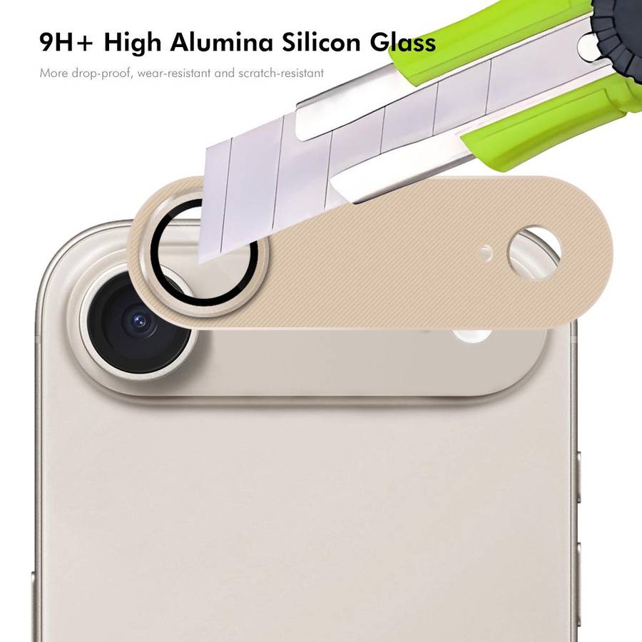 For iPhone Air ENKAY Anti-reflection Camera Lens Frosted Armor Aluminium Alloy Tempered ... (Grey)