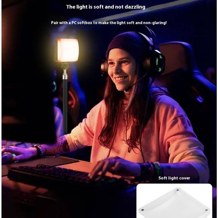 VLOGLITE K10RGB Ultra Thin Pocket Size RGB LED Camera Light Photography Videography Selfie Light