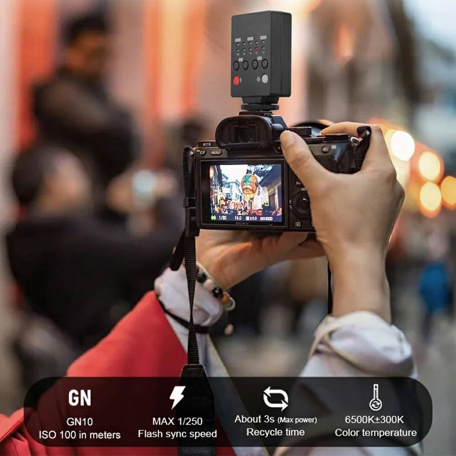 FL15 Camera External Photography Mini Flash Light Professional Portable Hot Shoe LED Light