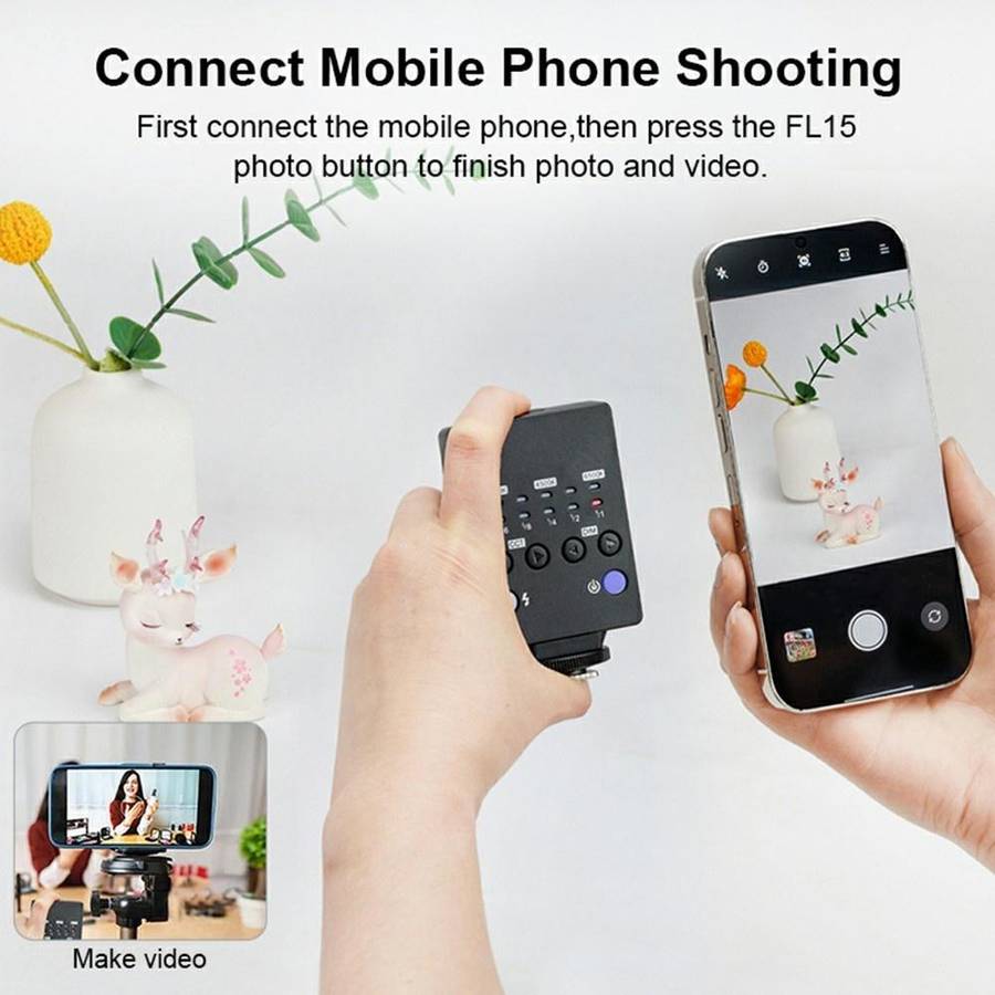 FL15 Camera External Photography Mini Flash Light Professional Portable Hot Shoe LED Light