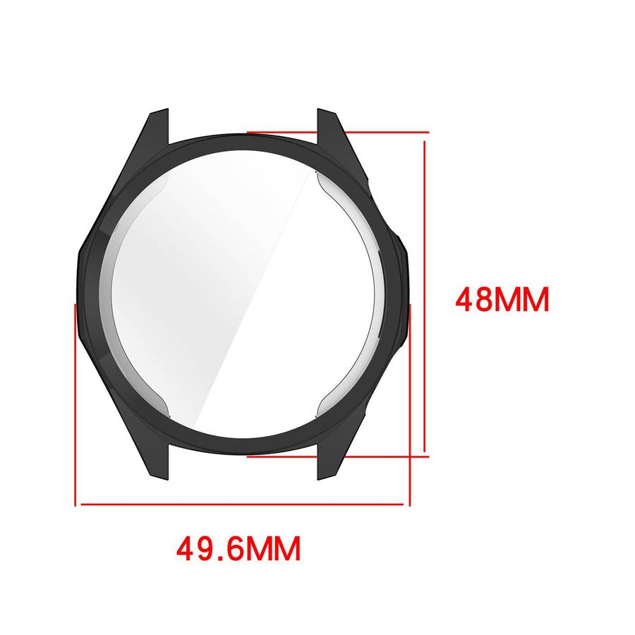For Huawei Watch GT6 46mm Electroplated TPU Full Coverage Watch Protective Cover(Transparent)