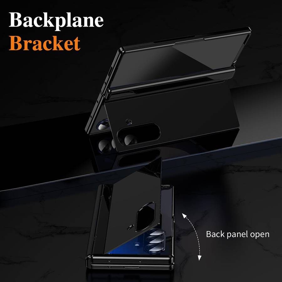 For Samsung Galaxy Z Fold7 5G Legend Piano Paint Leather Folding Phone Case(Black)
