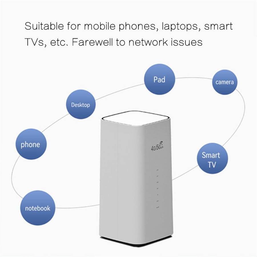 CPF101-E8 Home Office SIM Card Mobile WiFi Hotspot 3 LAN Ports Eurasian Version 4G LTE Router, Plug: